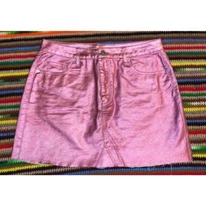 Wild fable pink metallic skirt.